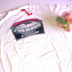 ARIZONA CARDINALS INAUGURAL Stadium SEASON 2006 White T Shirt XL AZ NWT